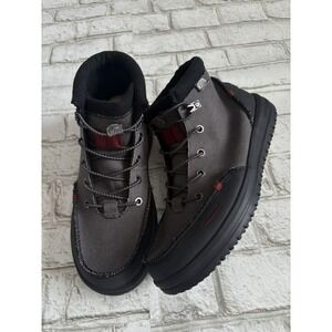 Hey Dude Bradley Waxed Canvas Boots 40625-030 Grey Men's Size 9